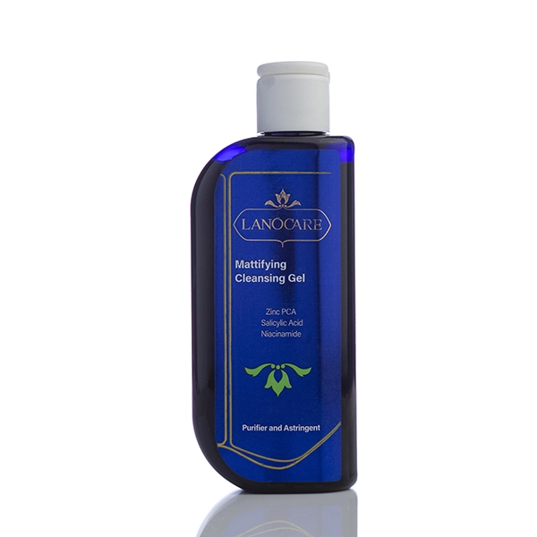 ژل شستشوی صورت لانوکر پوست چرب و مختلط (وبسایت لانوکر)